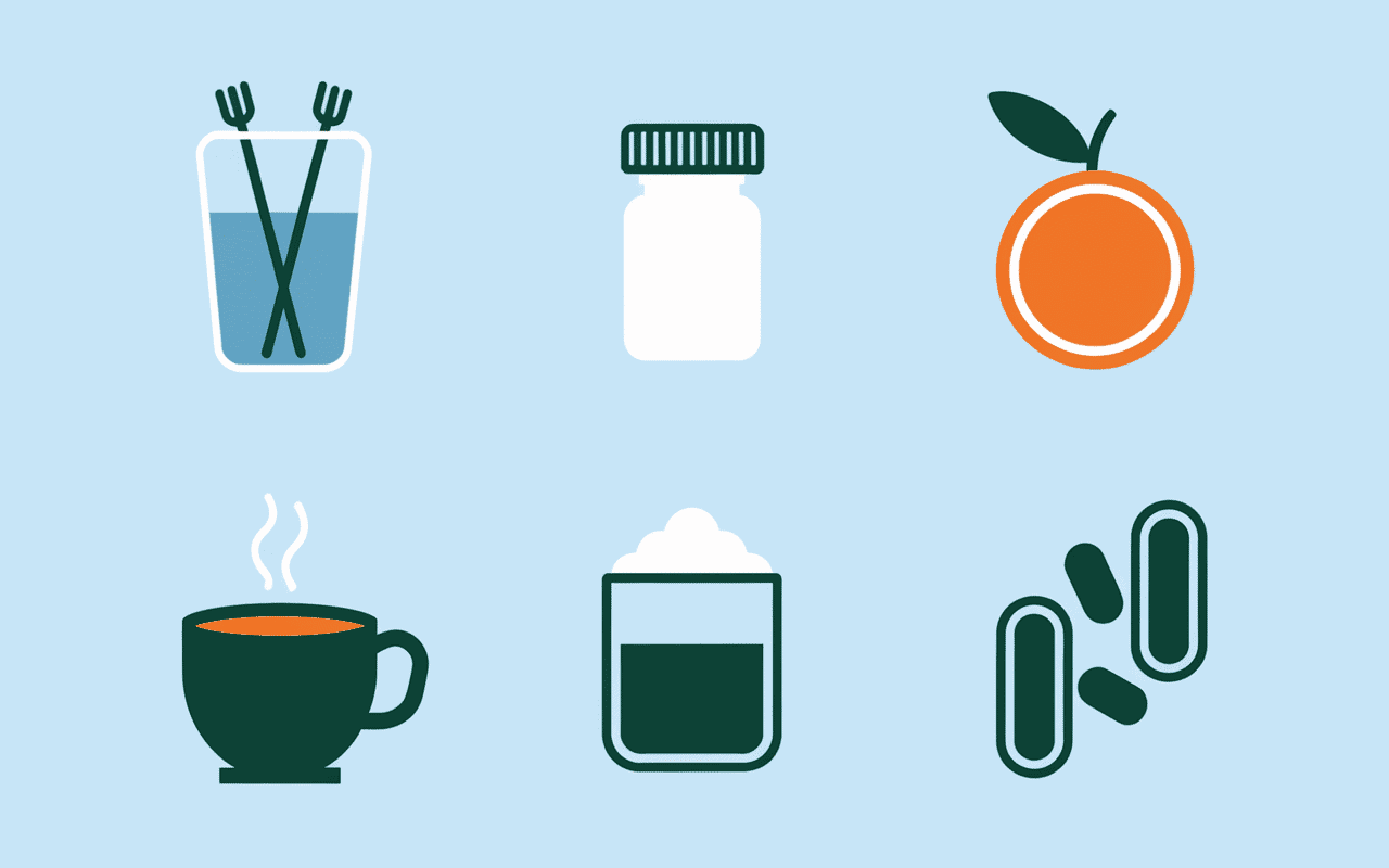 Infographie des solutions pour soigner infection urinaire