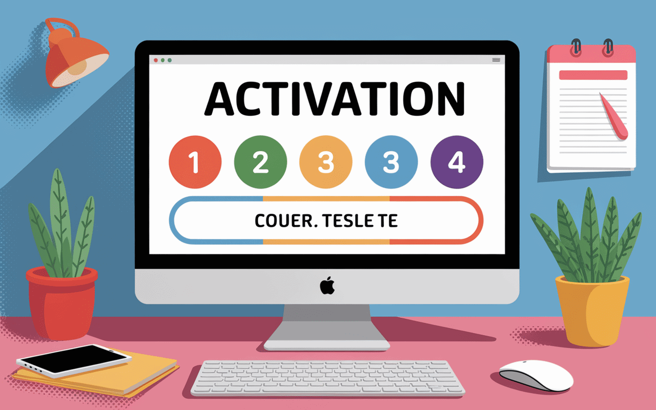 Interface d'activation de compte Sesame Rennes 2 avec interrupteurs