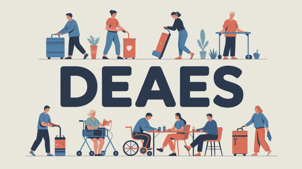 Illustration professionnel DEAES aidant