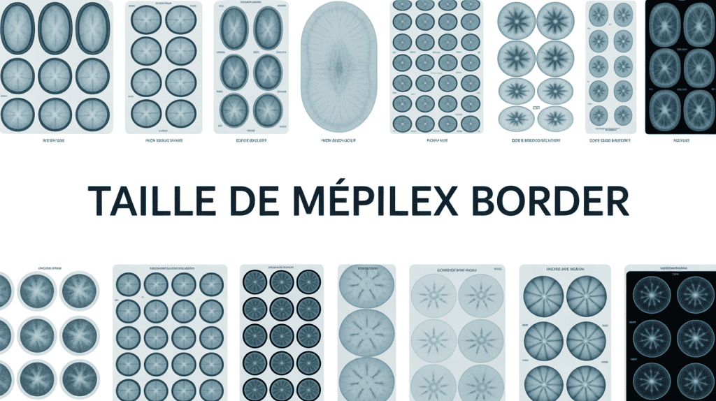 Vue d'ensemble des tailles Mepilex Border