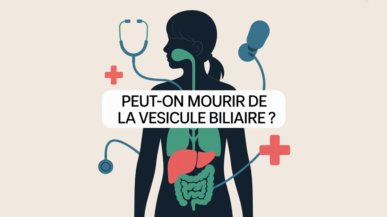 Illustration de la vésicule biliaire en couleur verte sur silhouette humaine