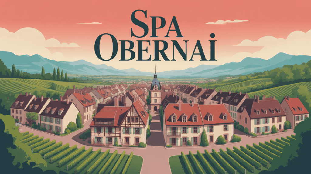 Vue aérienne spa Obernai