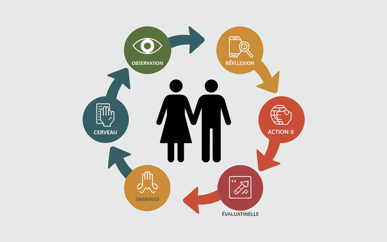 Schéma infographique démarche de soin