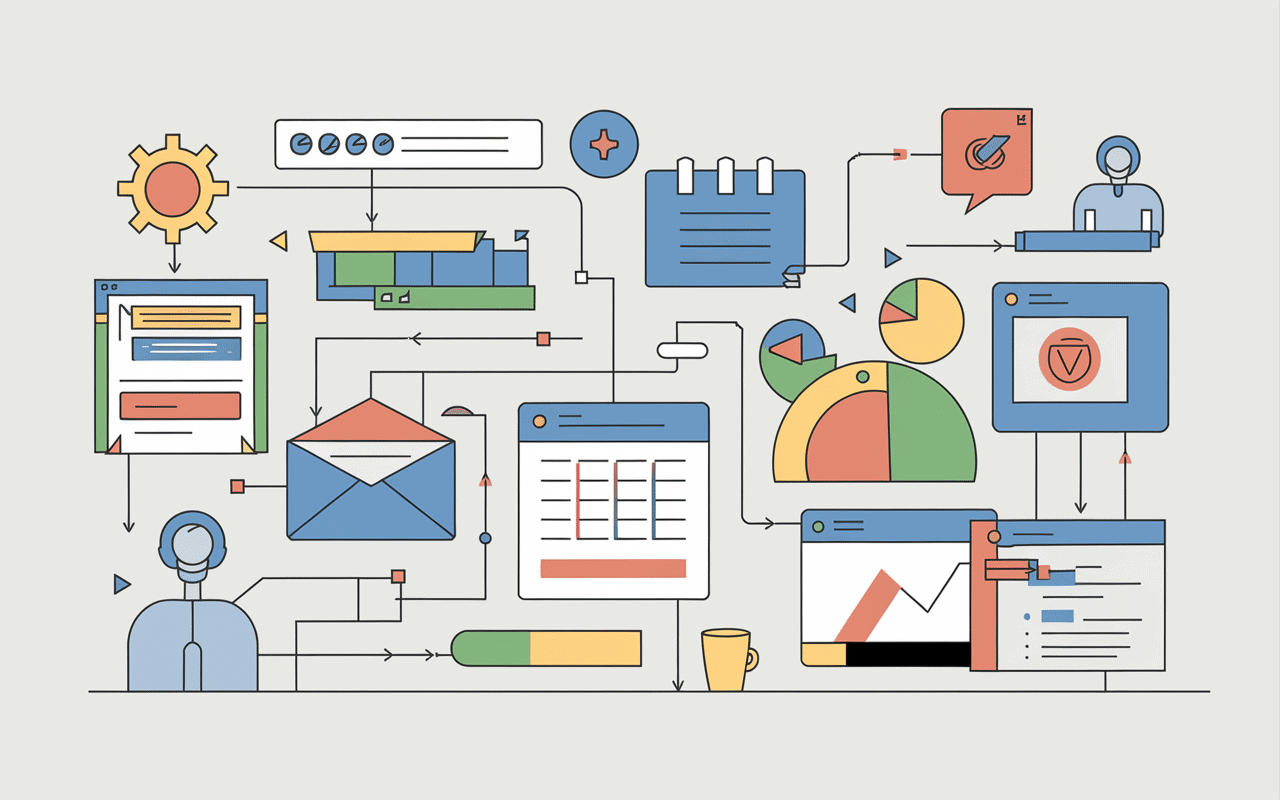 Fonctionnalités de l'ESG Extranet avec icônes et outils