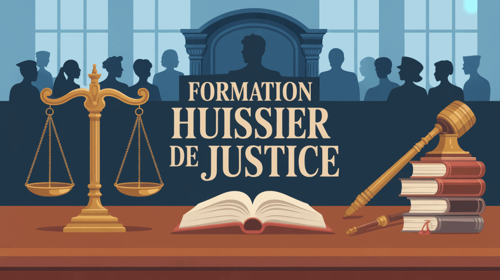 Scène professionnelle de formation huissier de justice