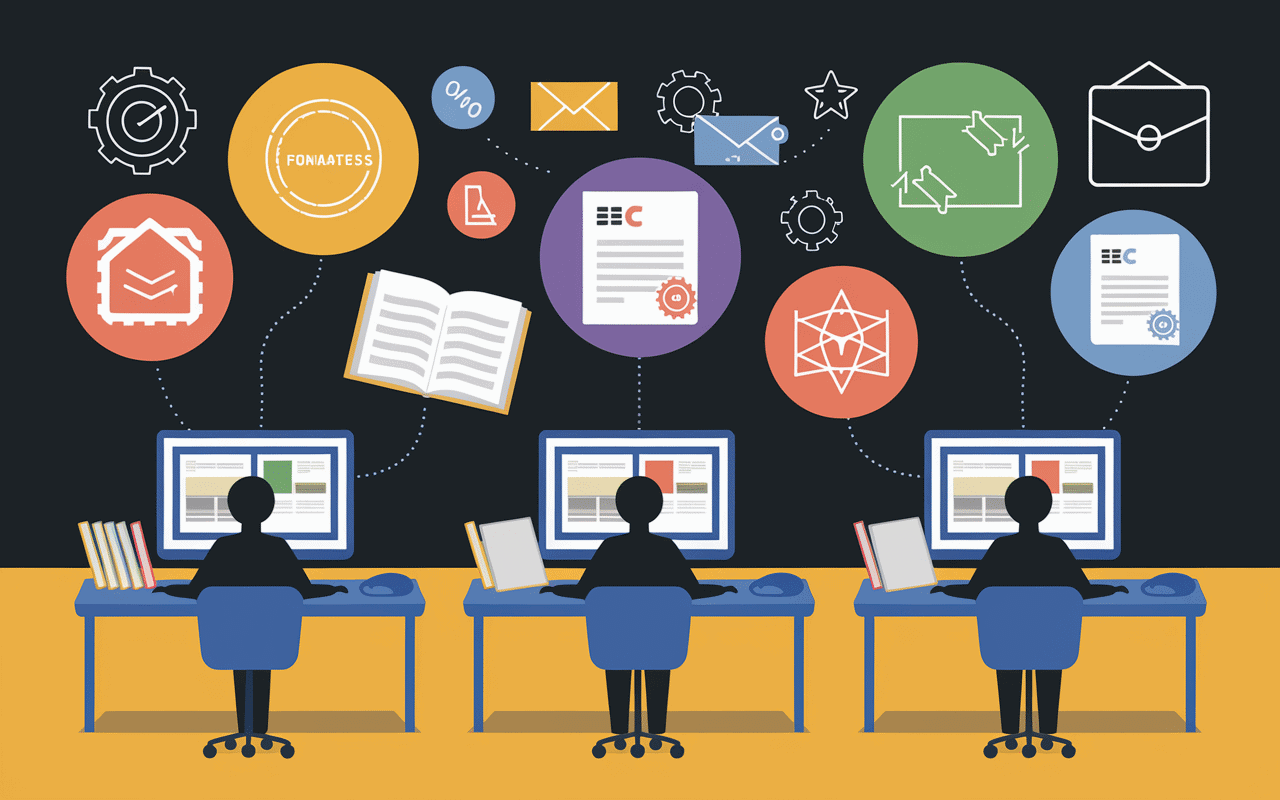 Scène d'apprentissage pour métiers d'avenir