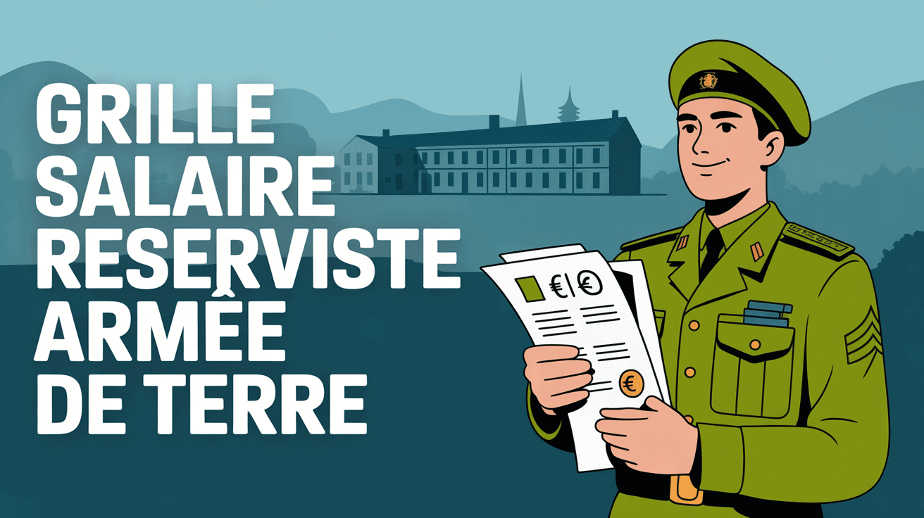 Illustration de la grille salaire réserviste armée de terre