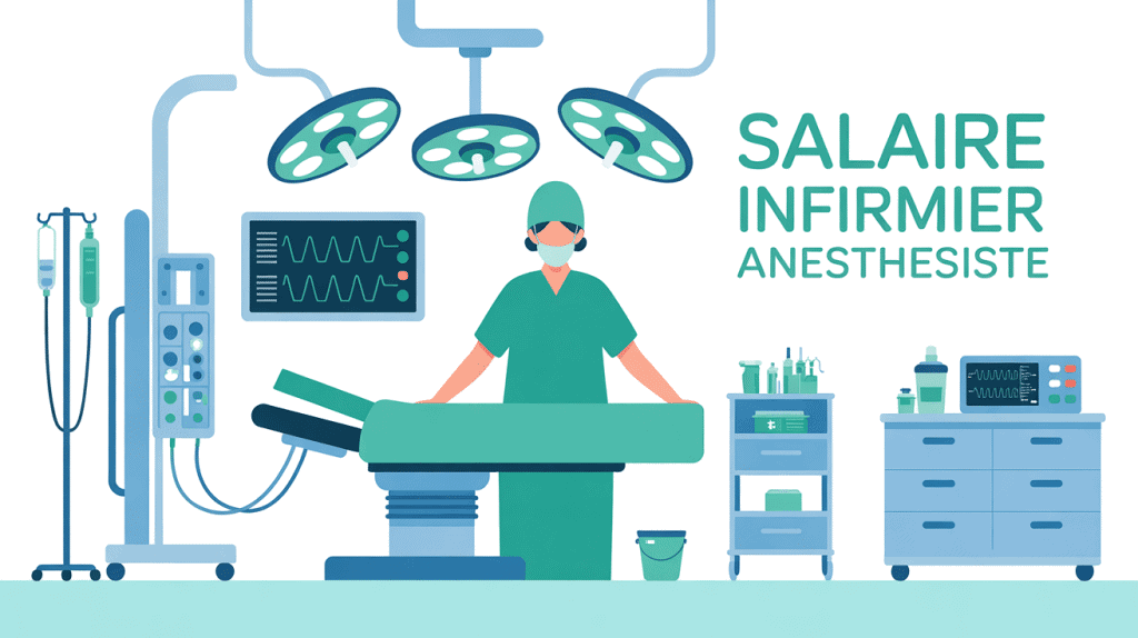 Illustration d'infirmiers anesthésistes en bloc opératoire