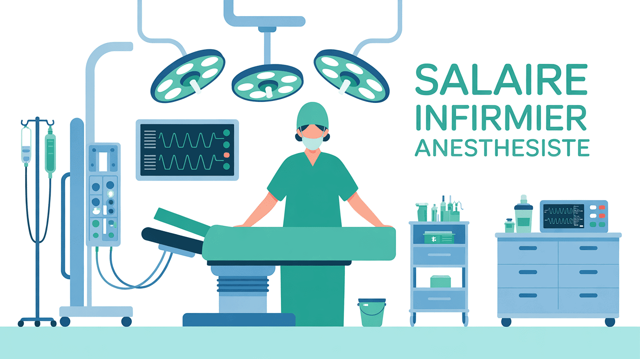 Illustration d'infirmiers anesthésistes en bloc opératoire