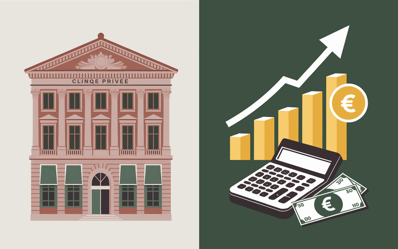 Illustration clinique privée et salaire infirmiers anesthésistes