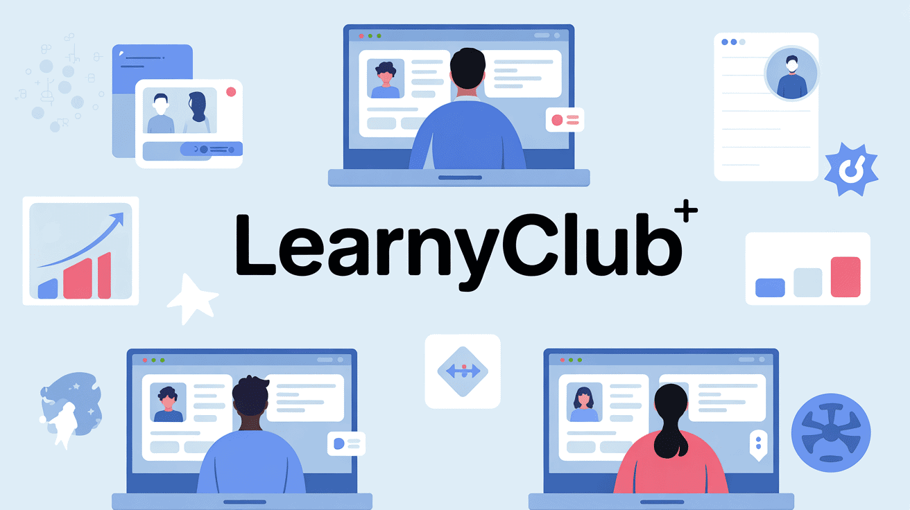 Interface moderne de LearnyClub