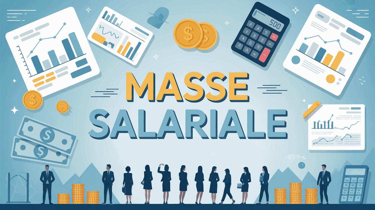 Illustration moderne de la masse salariale