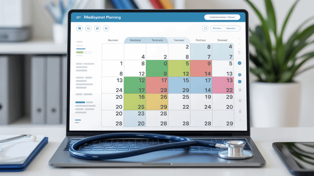 Interface moderne de medisysnet planning