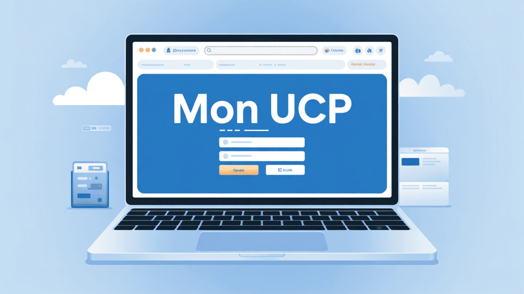Ordinateur portable affichant Mon UCP