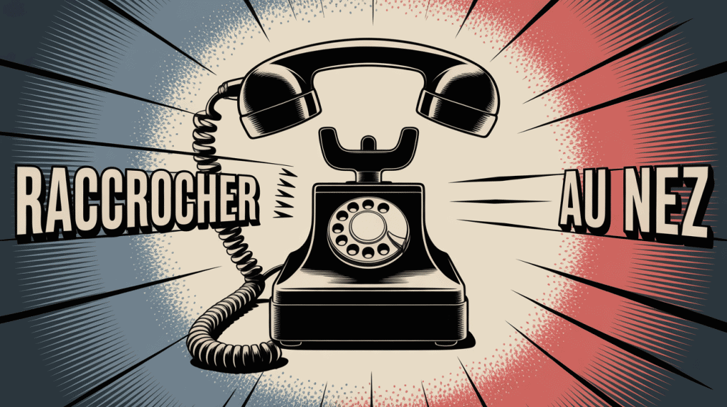 Téléphone vintage et ondes brisées