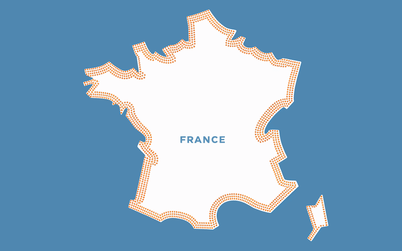 Répartition Fresac carte France monde