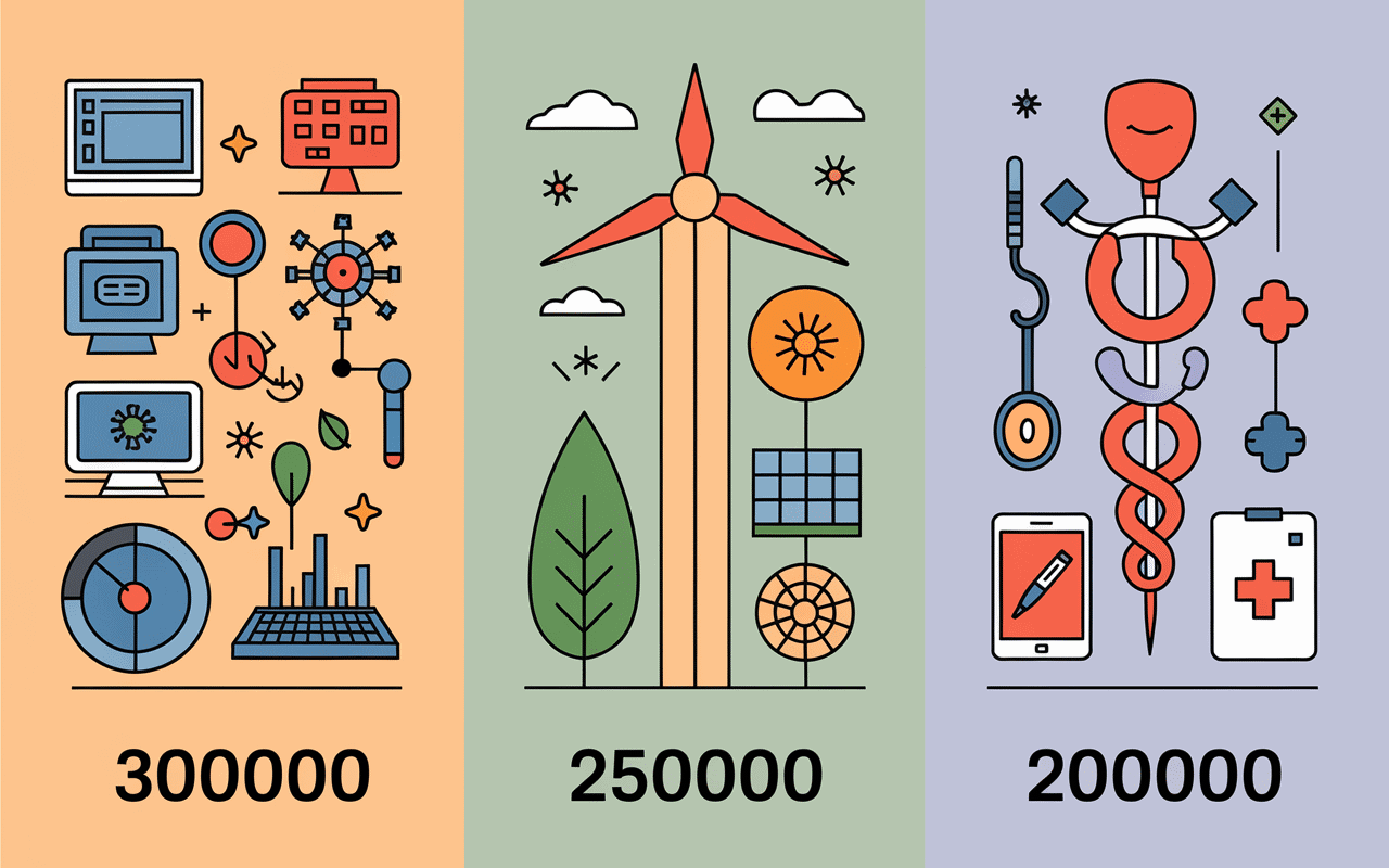 Infographie des secteurs porteurs 2030