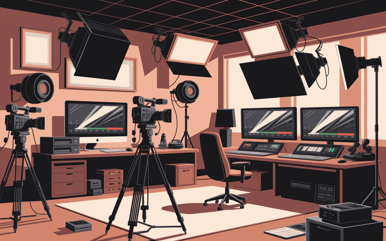 Scène studio Huama Media moderne