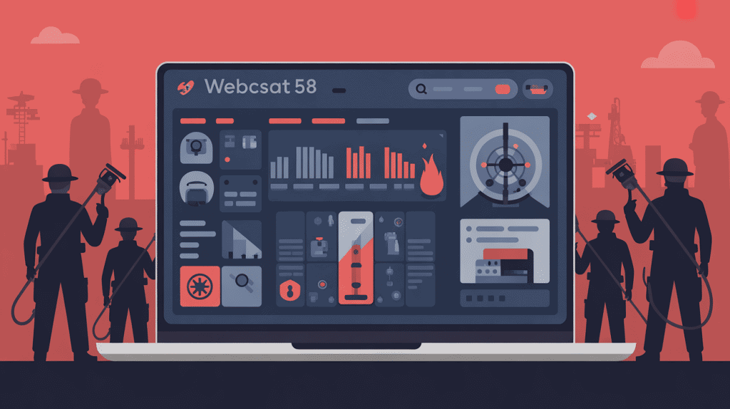 Interface WEBCSAT 58 avec tableau de bord numérique