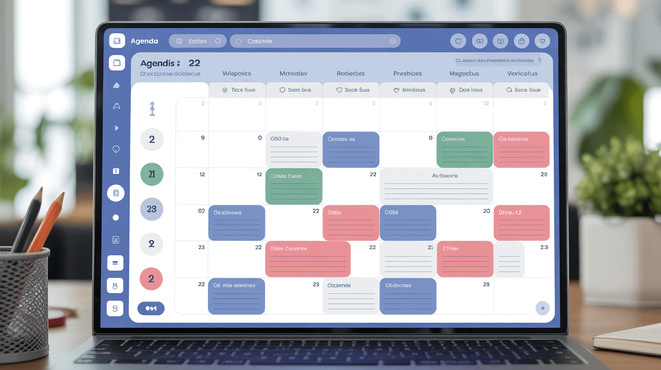 agendis 22 interface agenda professionnel ordinateur