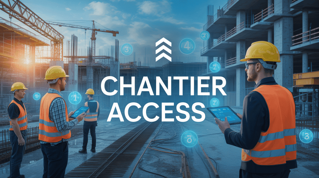 Vue moderne chantier access.fr gestion badges