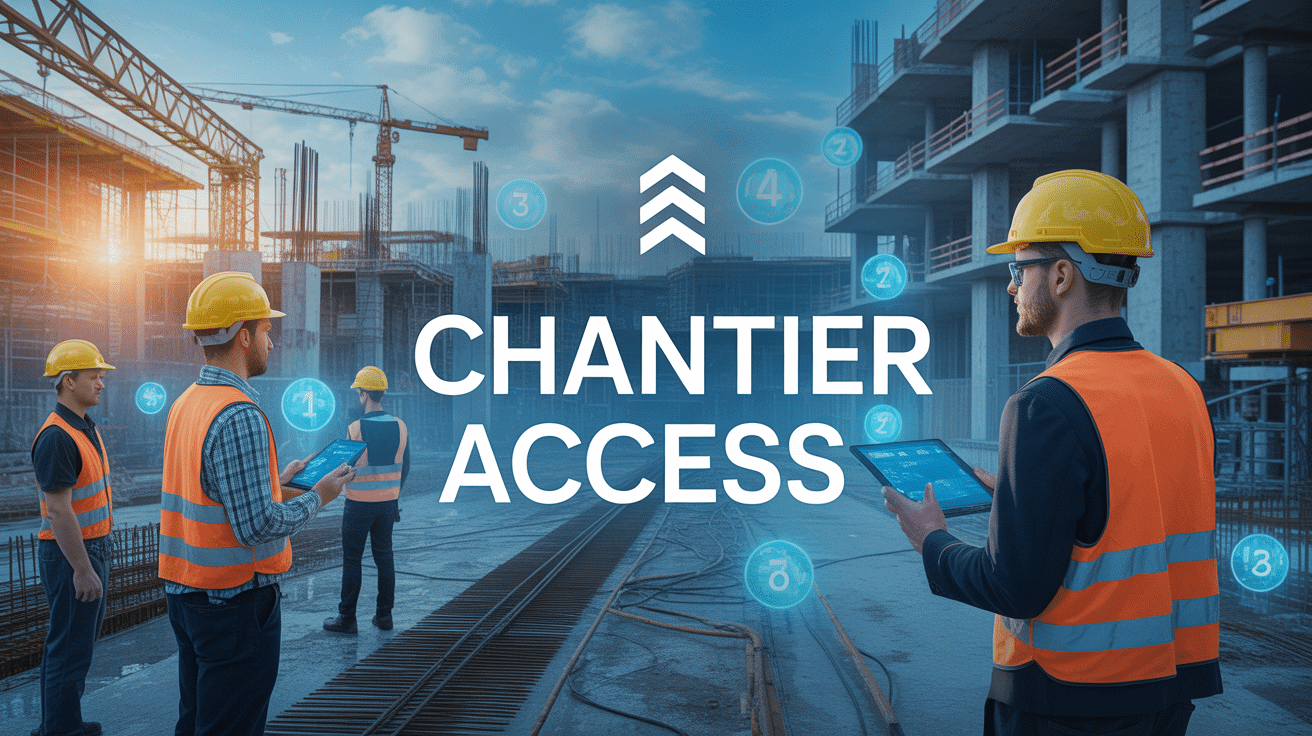 Vue moderne chantier access.fr gestion badges