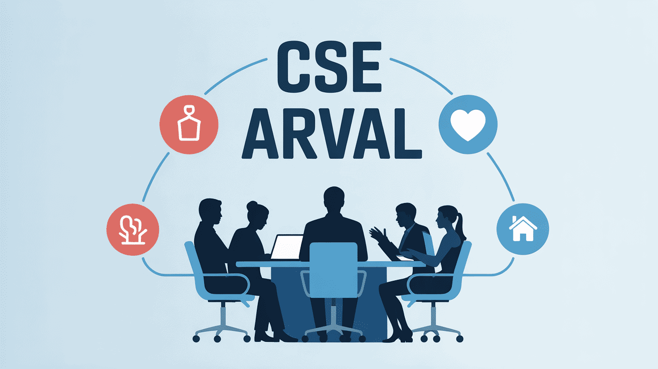 Image CSE Arval collaborateurs réunion protection sociale
