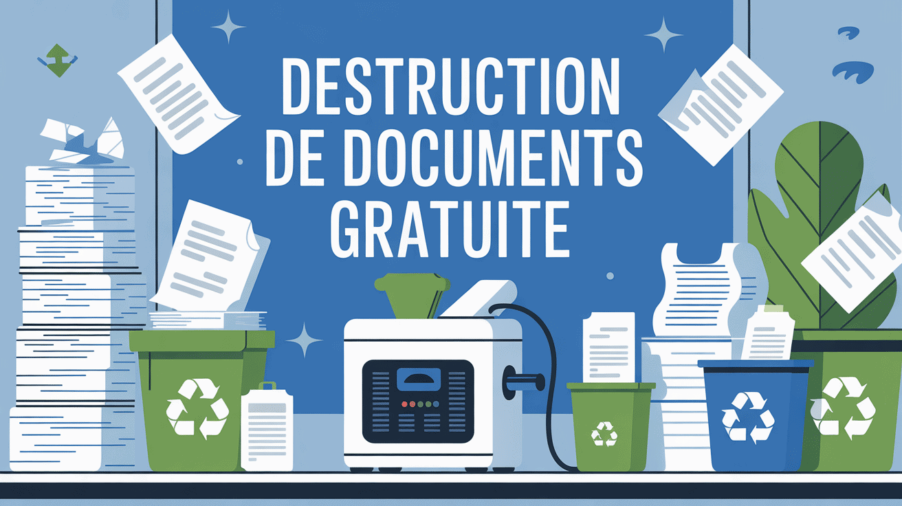 Scène de bureau destruction de documents gratuit