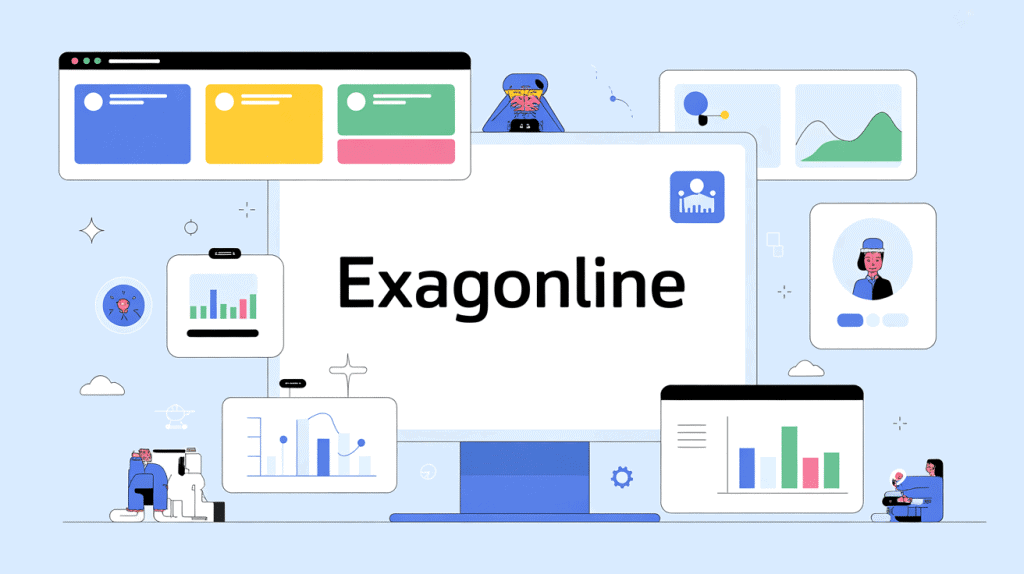 Interface exagonline tableau bord numérique