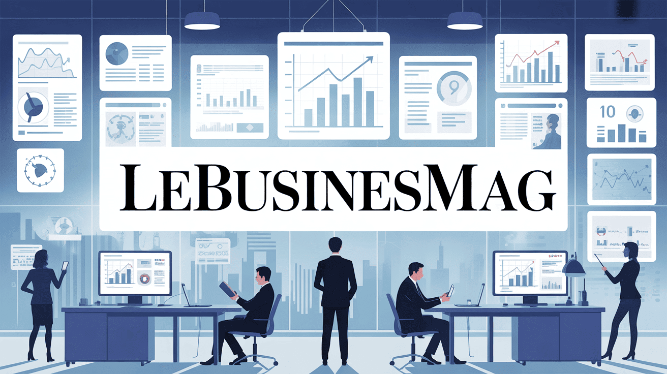 Visuel lebusinessmag professionnels entreprise analyse