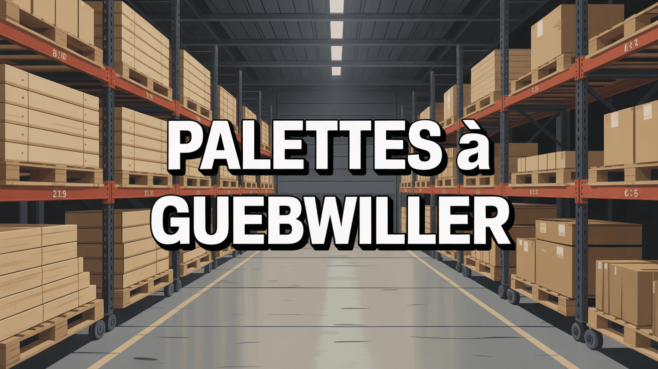 Entrepôt palettes Guebwiller avec chariots élévateurs