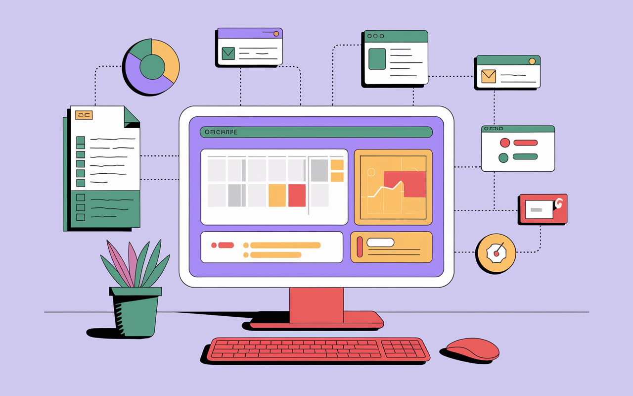 project management center dashboard centralise informations