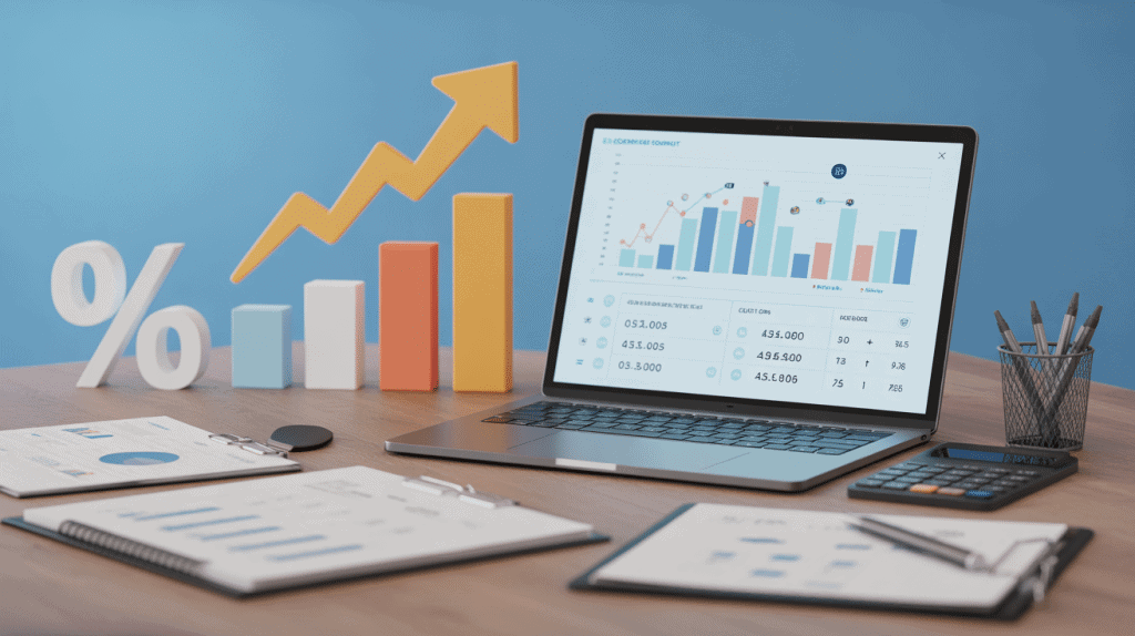 simulateur calcul révision de prix marché public excel sur ordinateur portable