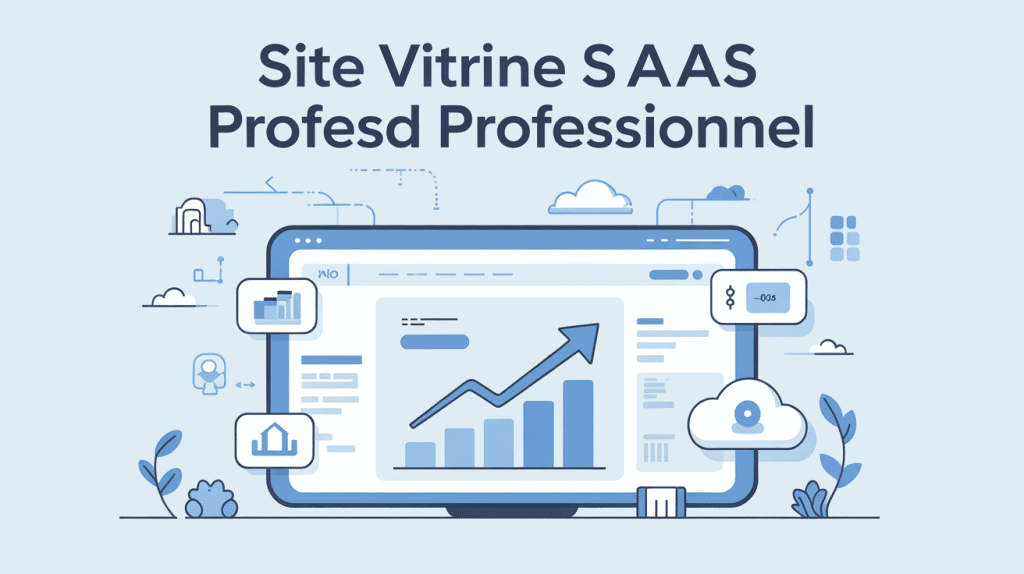 site vitrine saas roumane and companies écran interface web graphique