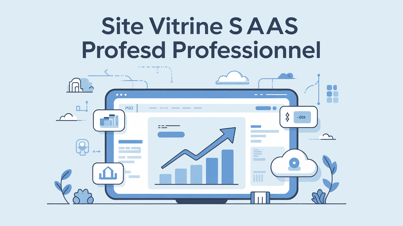 site vitrine saas roumane and companies écran interface web graphique