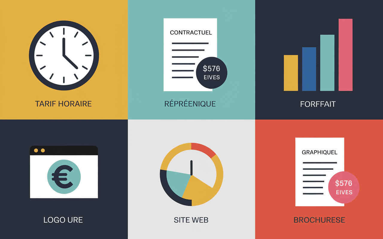 infographie grille tarifs graphiste freelance pdf