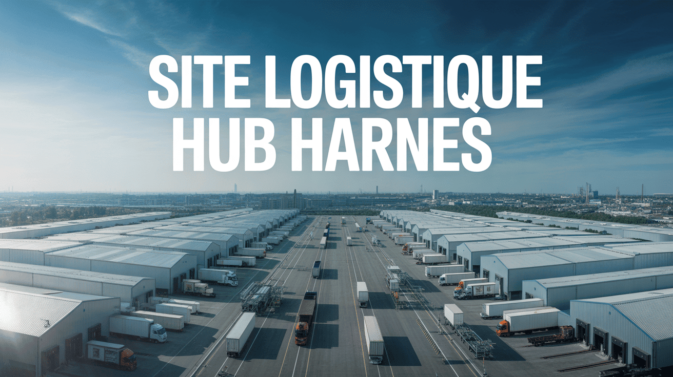 complexe logistique moderne site logistique hub harnes