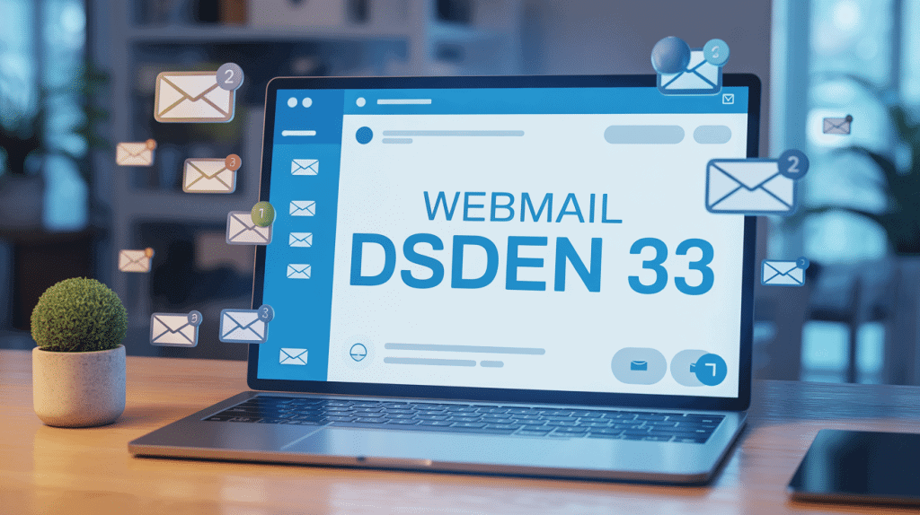 interface dsden 33 webmail sur écran ordinateur