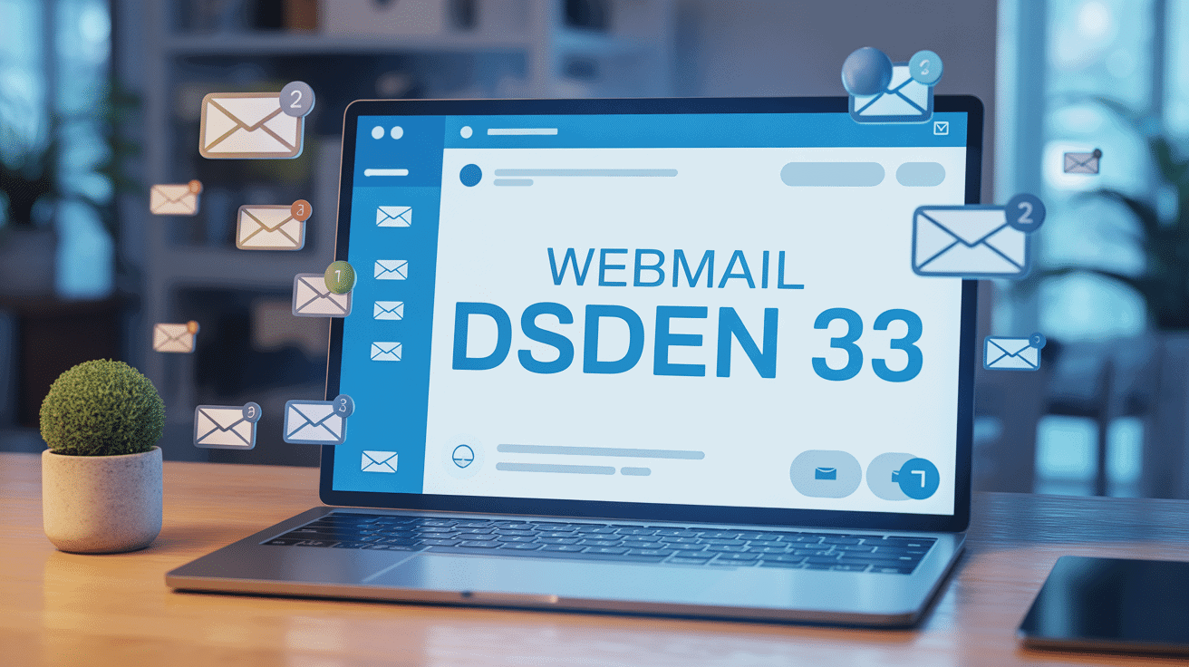 interface dsden 33 webmail sur écran ordinateur