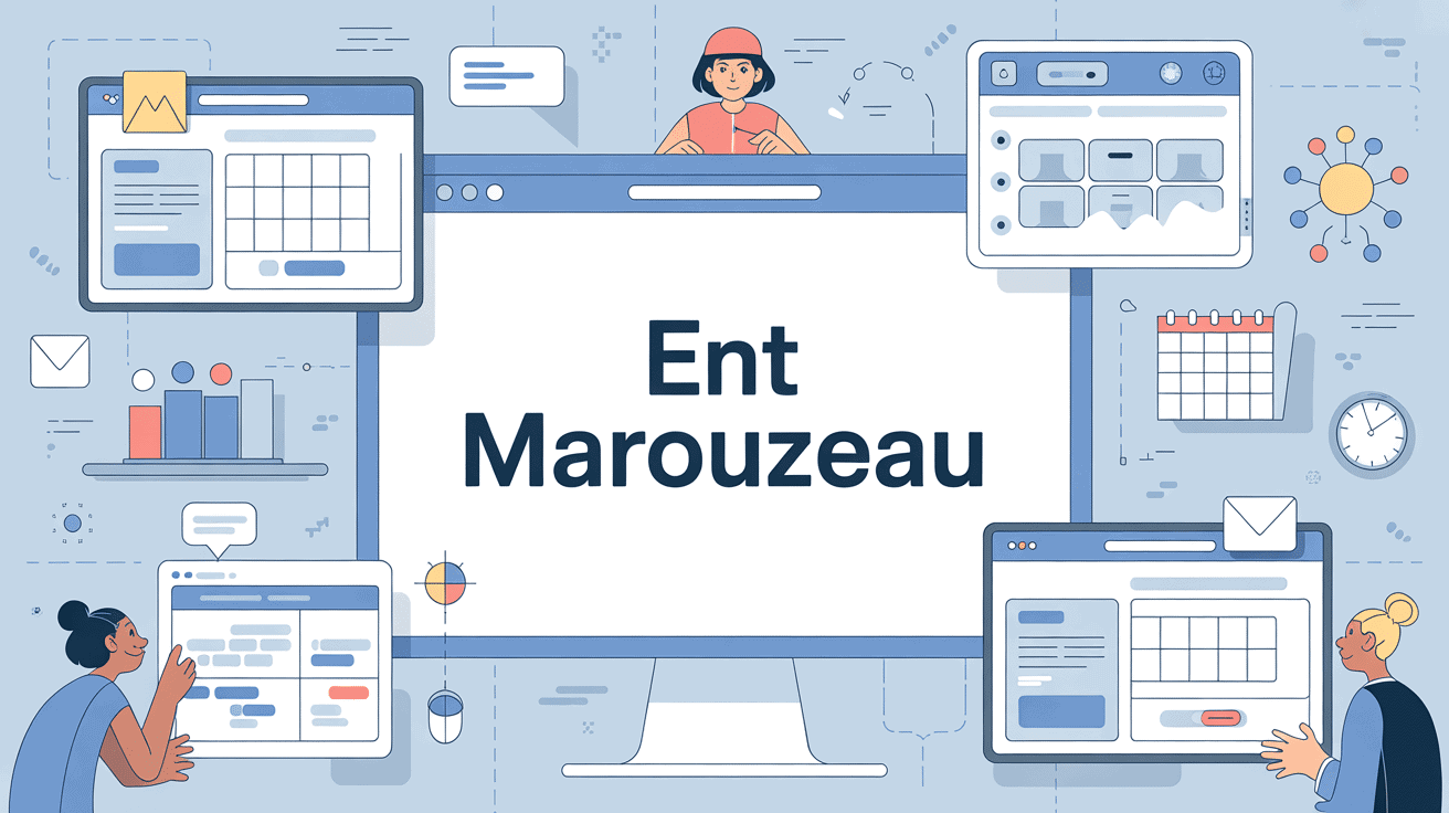 Interface ent marouzeau sur ordinateur et tablette