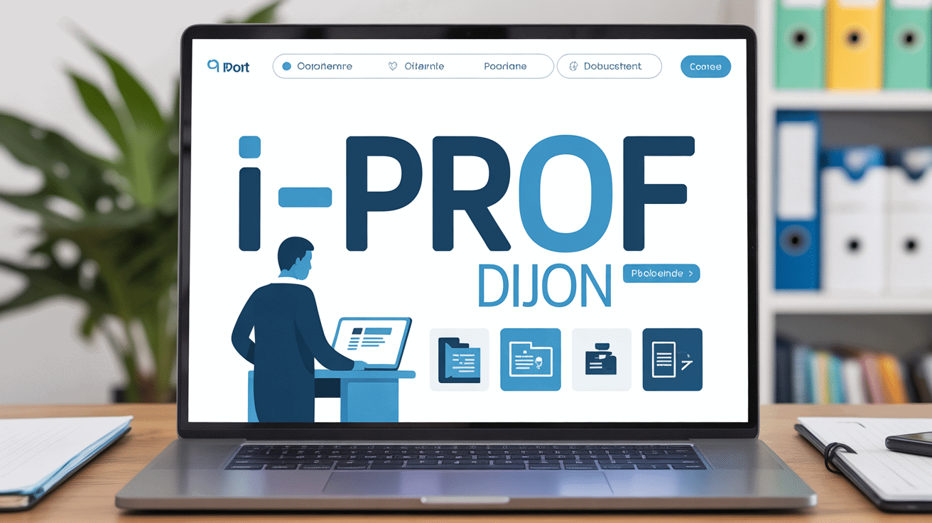 i prof dijon écran accueil portail