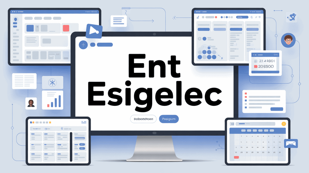 Portail numerique ent esigelec avec ecrans et outils etudiants