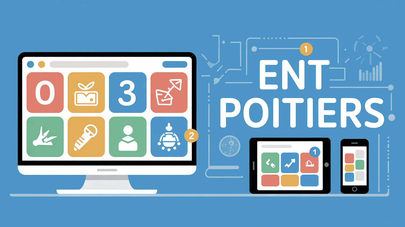 interface ent poitier sur ordinateur et mobile