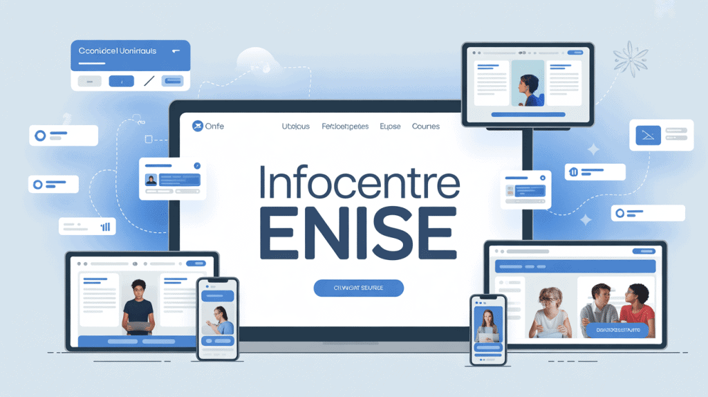 Portail infocentre enise sur plusieurs écrans