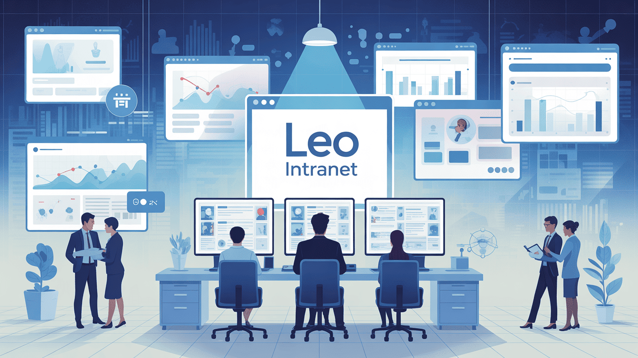 leo intranet bureau professionnels interfaces collaboratives