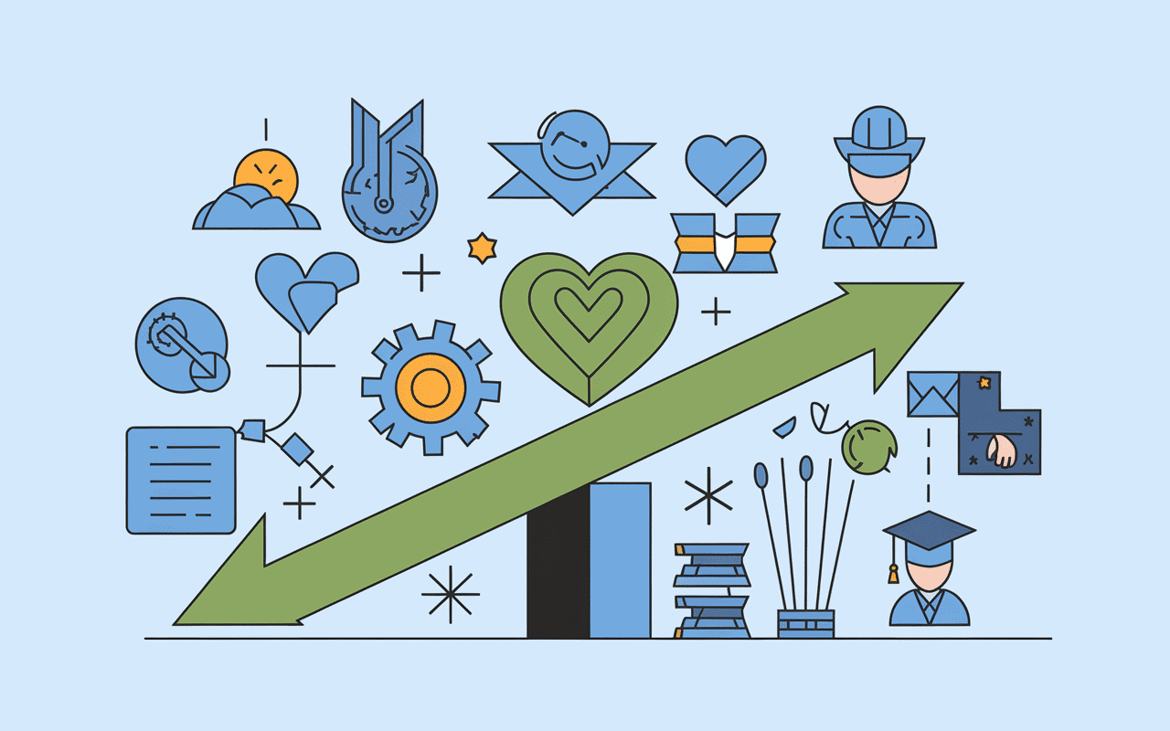 illustration metier en f balance intérêts aptitudes