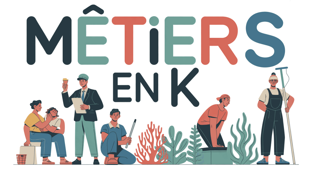 Illustration metier en k professionnels divers