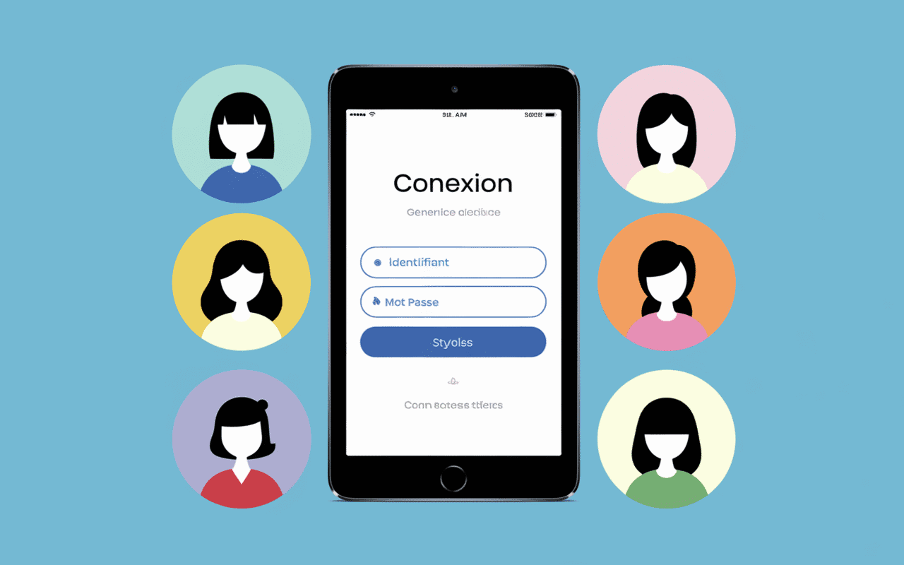 mon ent touraine ecran connexion profils multiples