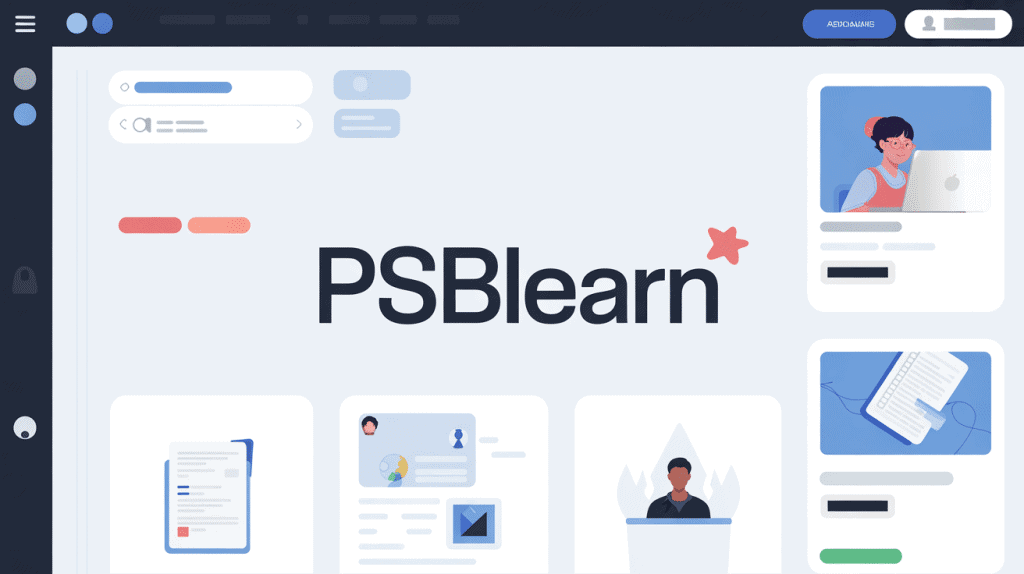 interface psblearn sur ordinateur