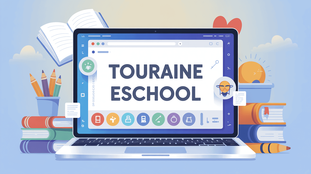 Touraine eSchool interface numérique apprentissage